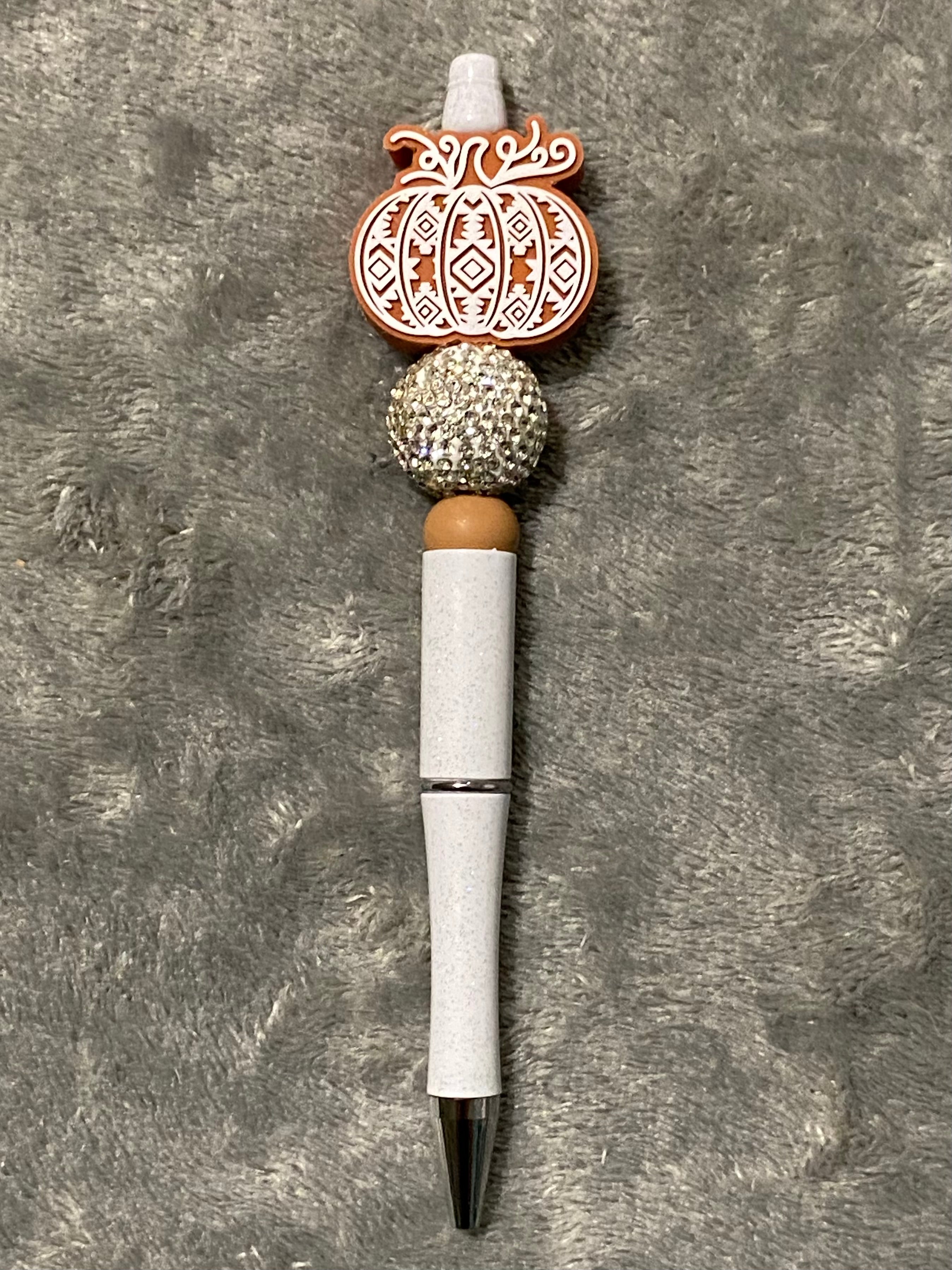 Pumpkin Beaded Pen