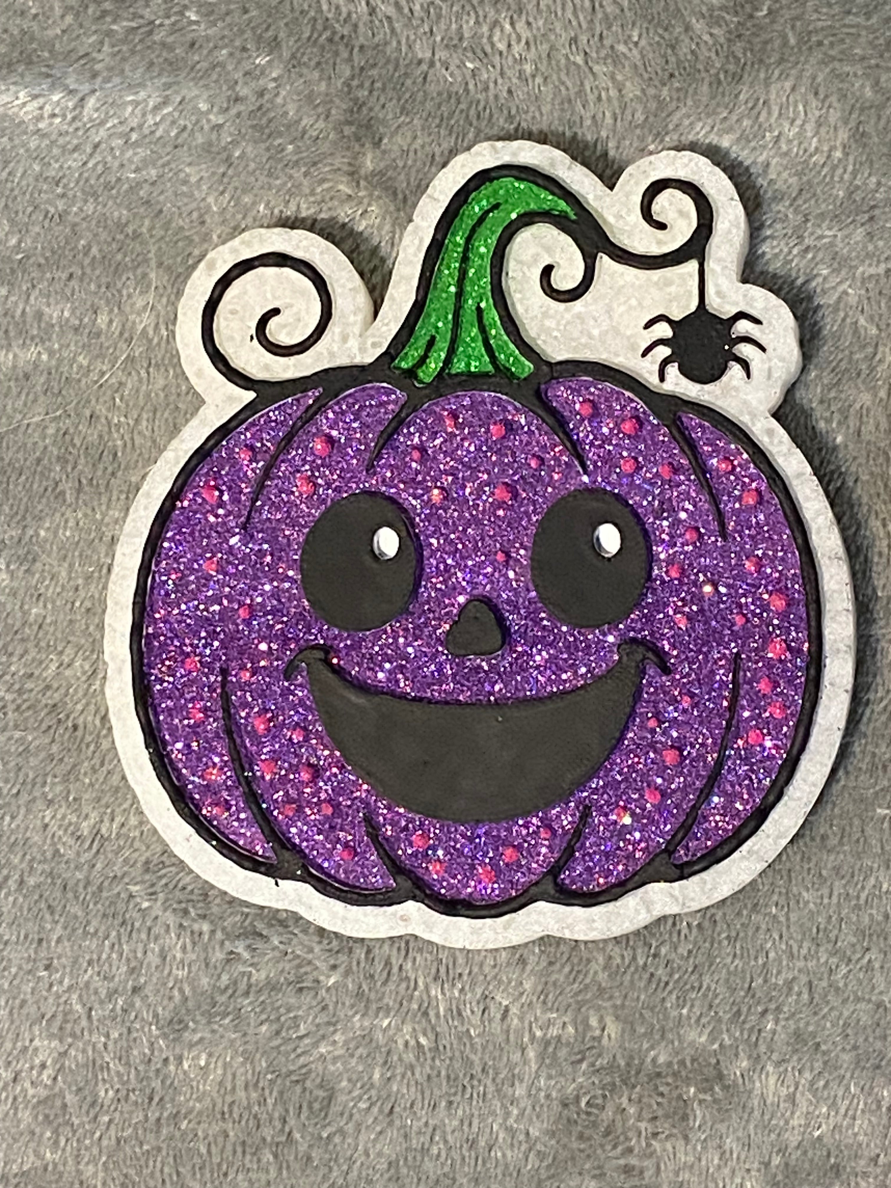 Polka Dot Pumpkin with Spider